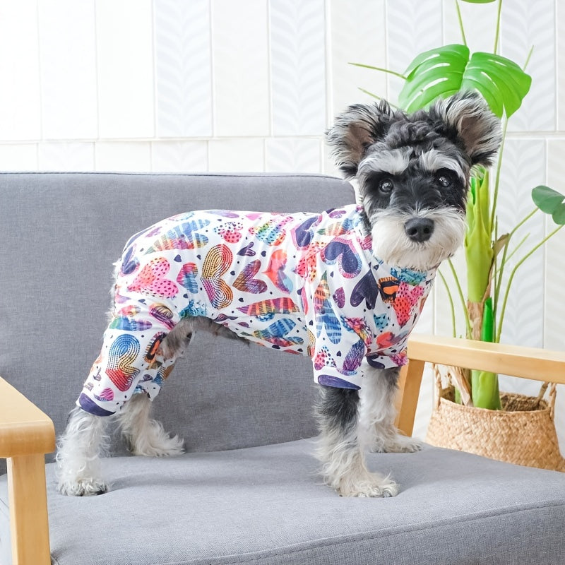 Pijama fofo para animais de estimação para cães e gatos pequenos e médios – macacão macio e confortável para seu amigo peludo