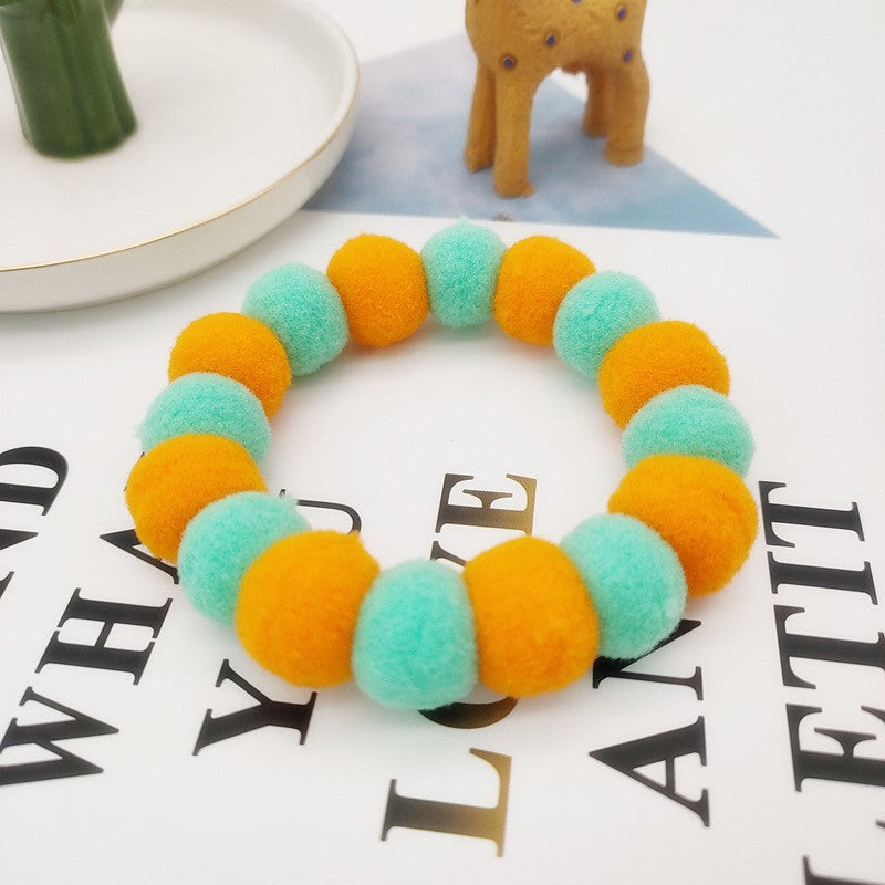 Gravata Borboleta Decorativa para Cães - Laço com Pompom Colorido