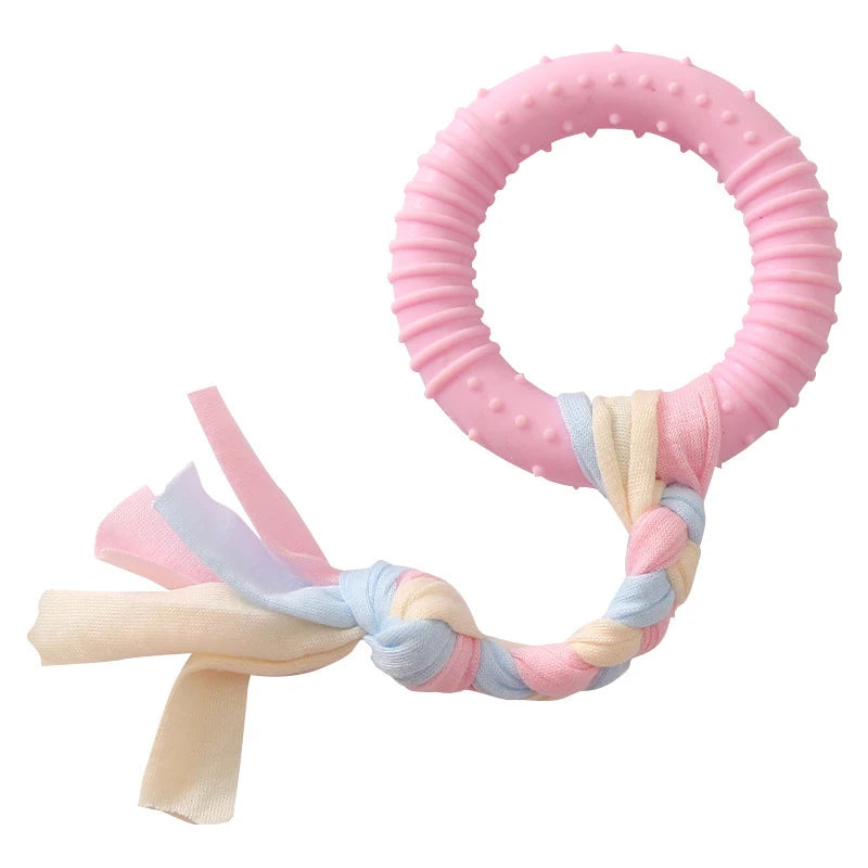 Brinquedos para cães de estimação, para cães pequenos, mastiga, nó tpr, resistente à mordida, molar, limpeza dos dentes, suprimentos de treinamento para cães, acessórios interativos