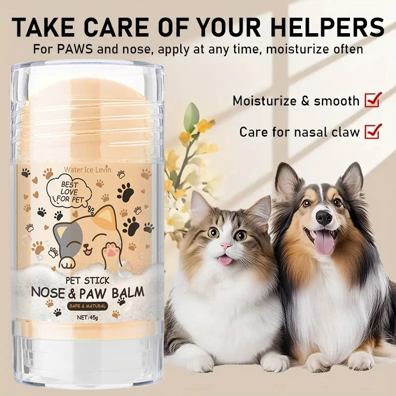 45g cão nariz e pata bálsamo cão pata creme gatos cães pata protetor creme pet pés hidratante pet crack pés reparação acessórios para animais de estimação