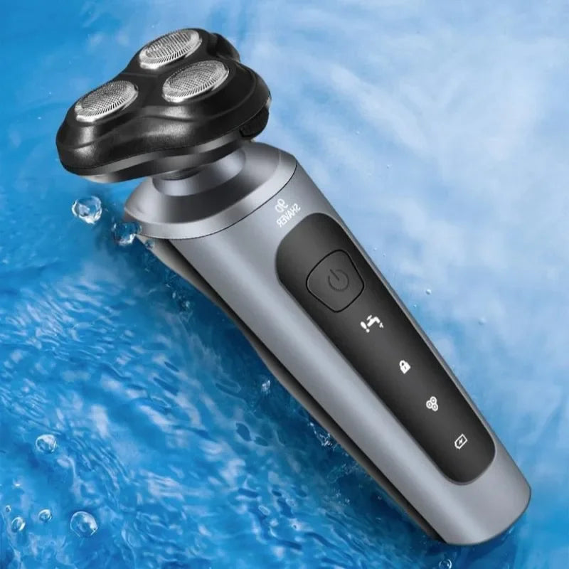 Novo homem navalha elétrica usb recarregável 3-em-1 rosto barbeador aparador de barba de lavagem de corpo inteiro-kit de aliciamento masculino portátil compacto