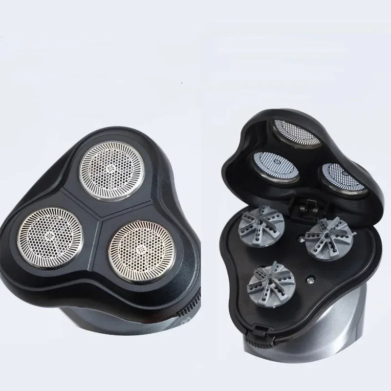 Novo homem navalha elétrica usb recarregável 3-em-1 rosto barbeador aparador de barba de lavagem de corpo inteiro-kit de aliciamento masculino portátil compacto