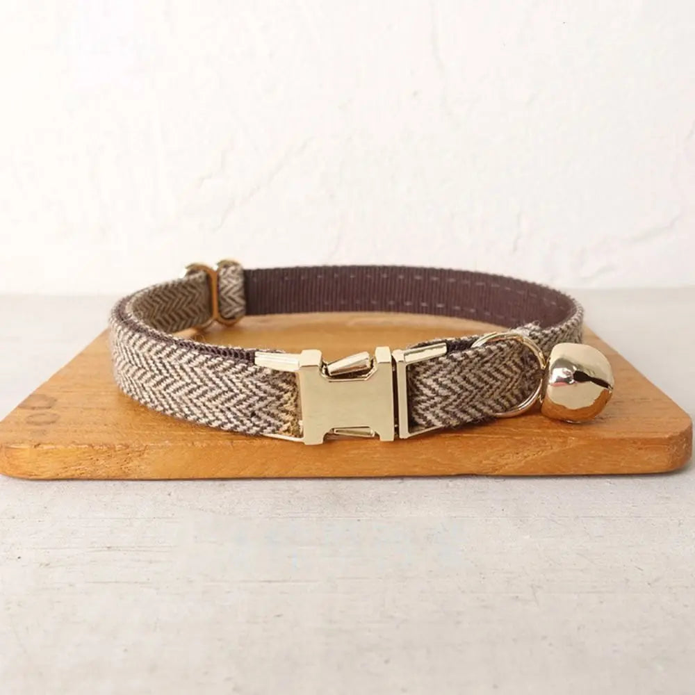 Coleira de gato ajustável prática com sino fivela de metal cor sólida colar de gato personalizado coleira de cachorro de estimação show de animais de estimação