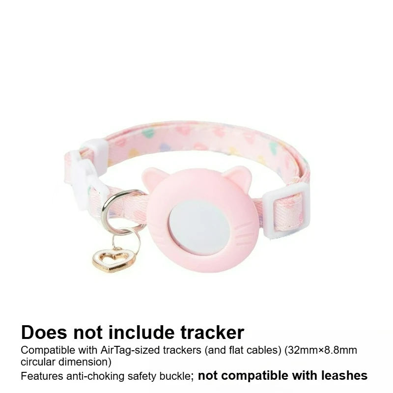Coleira de gato airtag ajustável, coleira de rastreador de animais de estimação para airtag, coleira separatista com estojo airtag, coleira de gato com suporte gps, brinquedo para animais de estimação