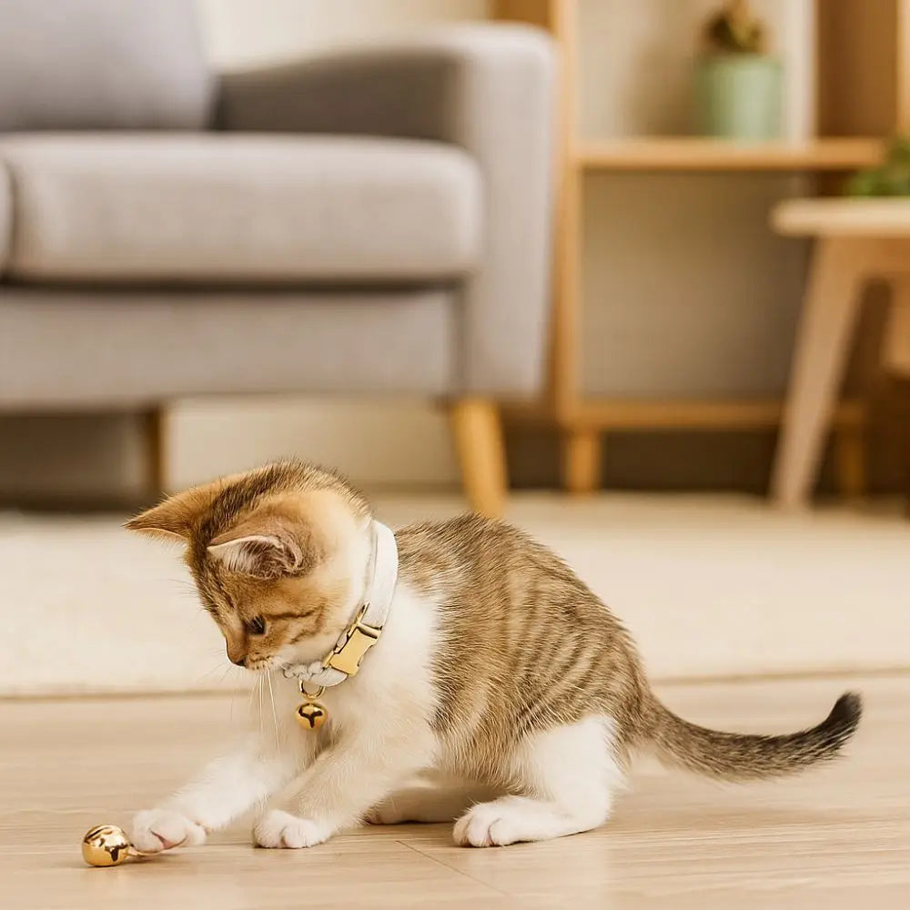 Coleira de gato ajustável prática com sino fivela de metal cor sólida colar de gato personalizado coleira de cachorro de estimação show de animais de estimação