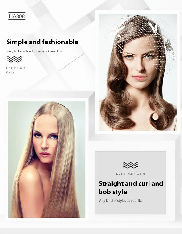 Alisador de cabelo profissional, pente elétrico de aquecimento rápido, alisador de cabelo, cuidados pessoais, escova multifuncional para penteado