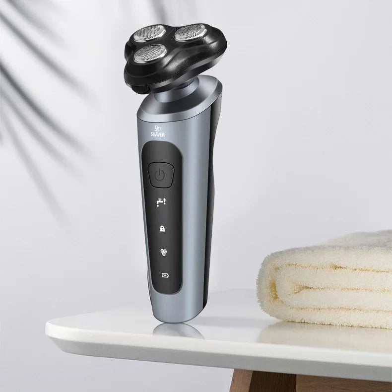 Novo homem navalha elétrica usb recarregável 3-em-1 rosto barbeador aparador de barba de lavagem de corpo inteiro-kit de aliciamento masculino portátil compacto