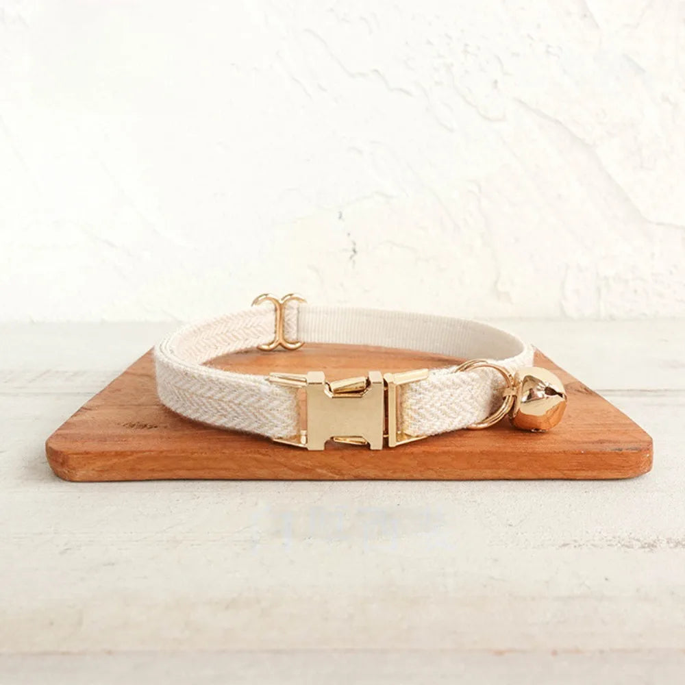 Coleira de gato ajustável prática com sino fivela de metal cor sólida colar de gato personalizado coleira de cachorro de estimação show de animais de estimação