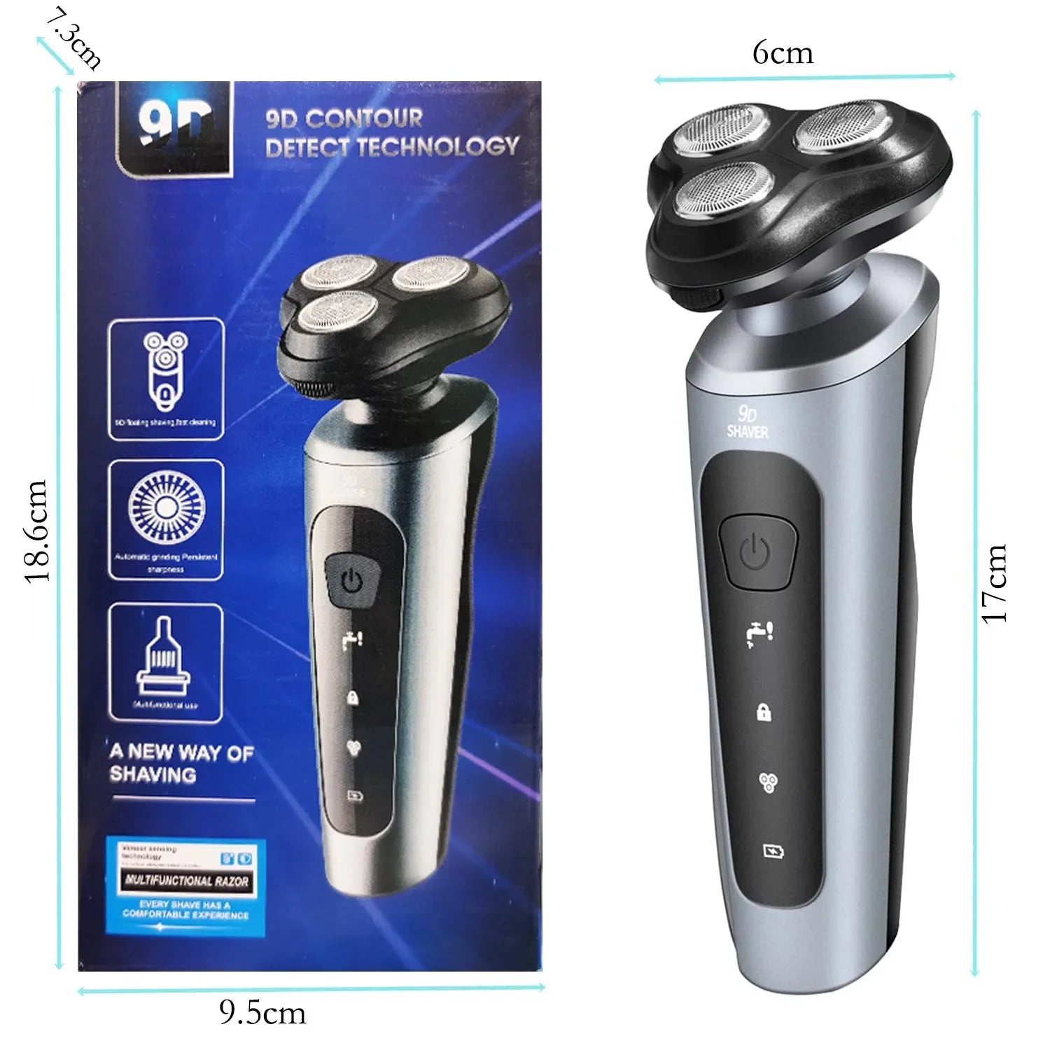 Novo homem navalha elétrica usb recarregável 3-em-1 rosto barbeador aparador de barba de lavagem de corpo inteiro-kit de aliciamento masculino portátil compacto