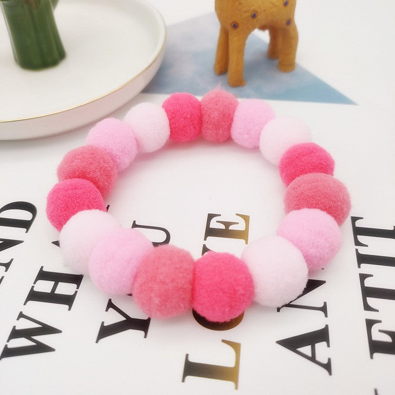 Gravata Borboleta Decorativa para Cães - Laço com Pompom Colorido