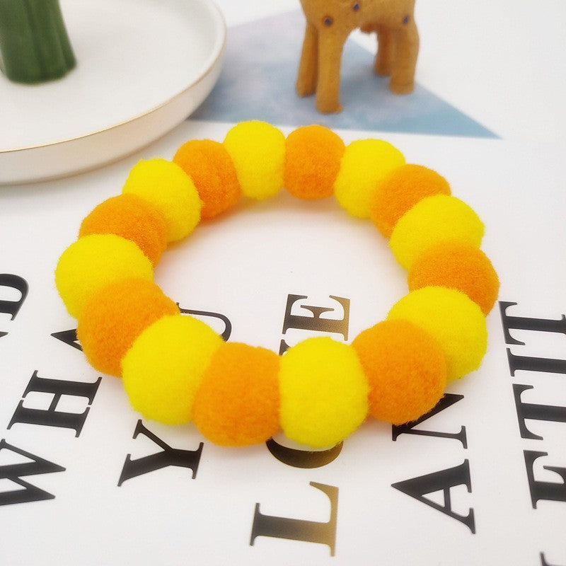 Gravata Borboleta Decorativa para Cães - Laço com Pompom Colorido