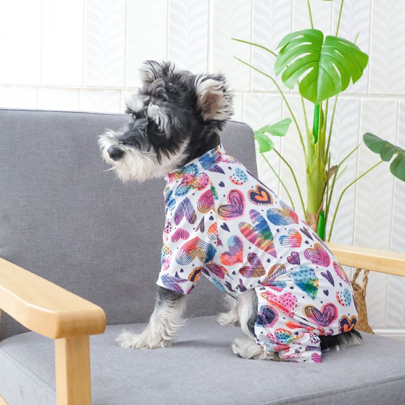 Pijama fofo para animais de estimação para cães e gatos pequenos e médios – macacão macio e confortável para seu amigo peludo